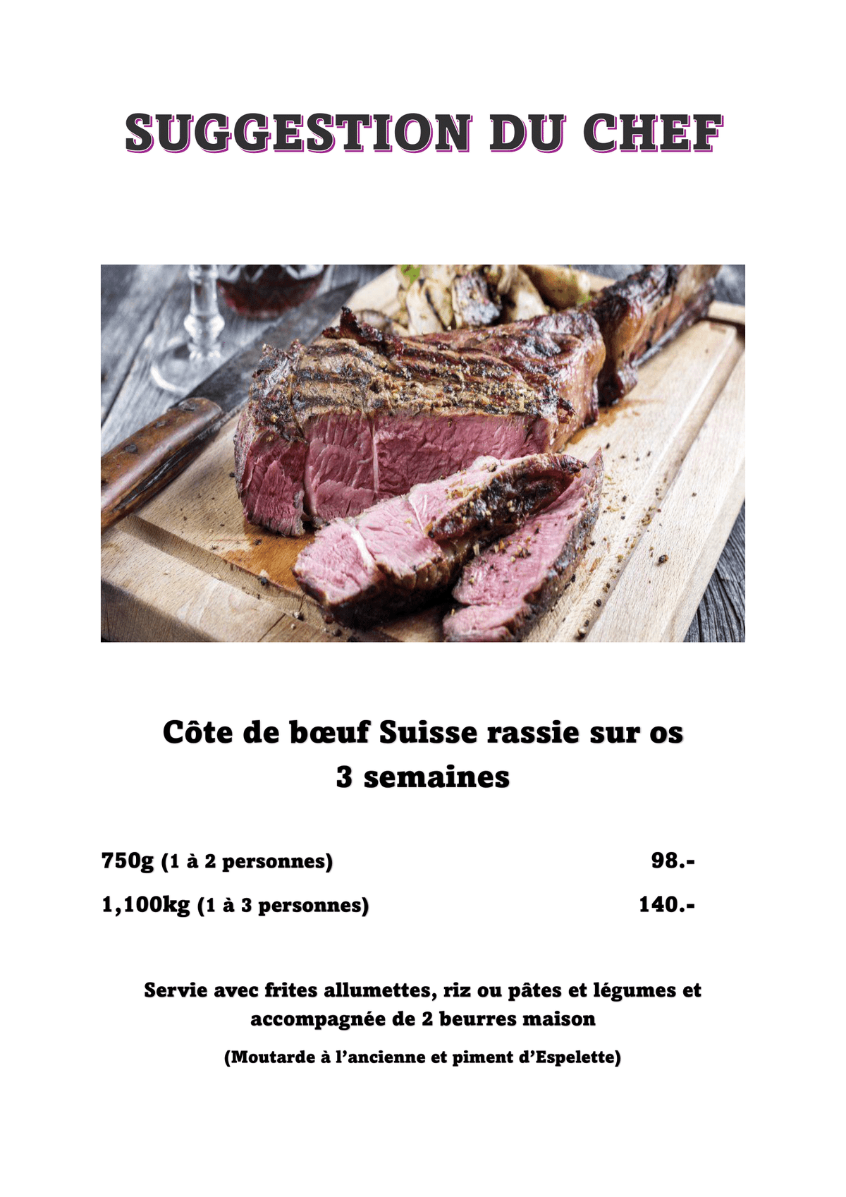 Côte de boeuf